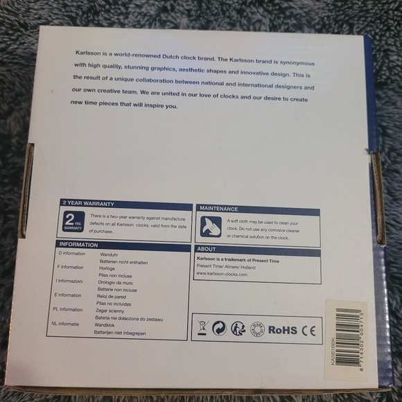 Marble Wall Clock - Picture 4 of 4